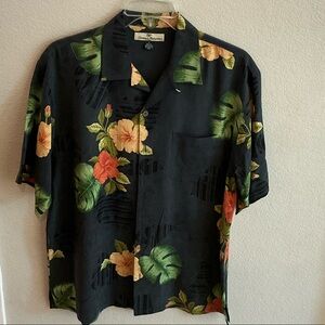 Vintage Tommy Bahama Dark Floral Men's Shirt